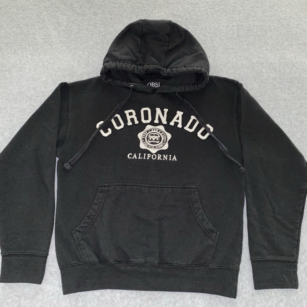 Coronado California Hoodie Sweatshirt Adult Small Blk Pullover OBSI Destination - Picture 1 of 16